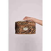 Bagtaske Gaspard Vanity Bag - Zebra Cinnamon Brown