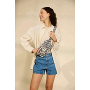 Bagbag Harry Rectangle Bum Bag - Leopard Off White