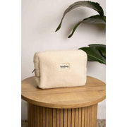 Hindbag Leon Teddy Toilettaske - Arctic White