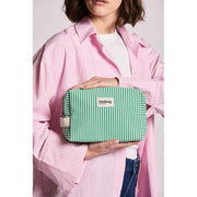 Hindbag Leon Toilettaske - Green Stripes
