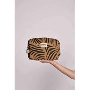 Hindbag Leon Toilettaske - Zebra Cinnamon Brown