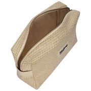 Hindbag Leon Woven Toilettaske - Nude Beige
