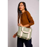Hindbag Louise Square Crossbody Taske - Clay Green