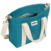 Bagtaske Louise Square Crossbody Taske - Peacock Blue