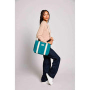 Bagtaske Louise Square Crossbody Taske - Peacock Blue