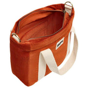 Hindbag Louise Square Crossbody Taske - Velvet Brick Orange