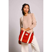 Hindbag Louise Square Crossbody Taske - Velvet Brick Orange