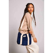 Hindbag Louise Square Crossbody-taske - Velvet Navy Blue
