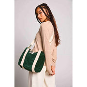 Hindbag Louise Square Crossbody Taske - Velvet Pine Green