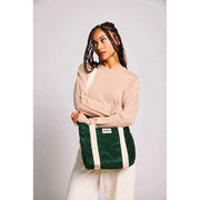 Hindbag Louise Square Crossbody Taske - Velvet Pine Green