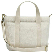 Hindbag Louise Square Teddy Crossbody Taske - Arctic White