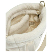 Hindbag Louise Square Teddy Crossbody Taske - Arctic White