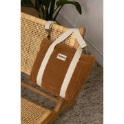 Bagtaske Louise Square Teddy Crossbody Taske - Brun