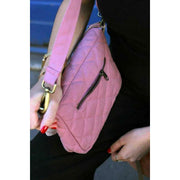 Hindbag Margault Quiltet skuldertaske - Blush Pink