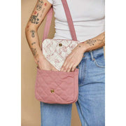 Hindbag Margault Quiltet skuldertaske - Blush Pink
