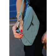 Hindbag Margault Quiltet skuldertaske - Sage Green