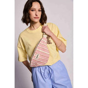 Hindbag Olivia Bum Bag - Rød/Pink Striber