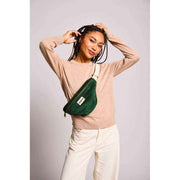 Hindbag Olivia Bum Bag - Velvet Pine Green