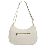 Hindbag Rosa Stor Teddy Skuldertaske - Arctic White