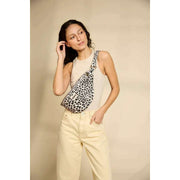 Bagtaske Sasha Large Bum Bag - Leopard Off White
