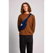 Bagbag Sasha Large Bum Bag - Velvet Navy Blue