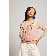 Bagtaske Sasha Large Teddy Bum Bag - Powder Pink