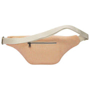 Bagtaske Sofia XL Woven Bum Bag - Koralrød