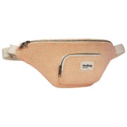 Bagtaske Sofia XL Woven Bum Bag - Koralrød