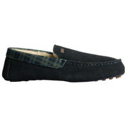 Hunter Moccasin Tartan Collar Hjemmesko - Navy