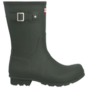 Hunter Original Short Tartan Lined Boots - Dark Olive