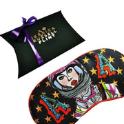 Jessica Russell Flint A for Astronaut Silk Eye Mask - Sort/Rød