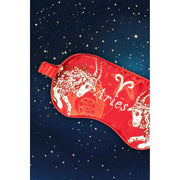 Jessica Russell Flint Aries Silk Eye Mask - Rød/Hvid
