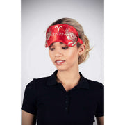 Jessica Russell Flint Aries Silk Eye Mask - Rød/Hvid