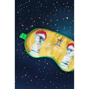 Jessica Russell Flint Gemini Silk Eye Mask - Gul/Hvid