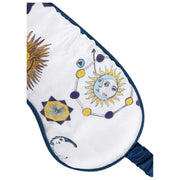 Jessica Russell Flint Kiss the Sky Silk Eye Mask - Hvid/Gul/Blå