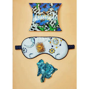 Jessica Russell Flint Kiss the Sky Silk Eye Mask - Hvid/Gul/Blå