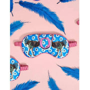Jessica Russell Flint O for Struds Silk Eye Mask - Blå/Pink/Sort