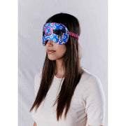 Jessica Russell Flint O for Struds Silk Eye Mask - Blå/Pink/Sort