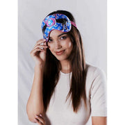 Jessica Russell Flint O for Struds Silk Eye Mask - Blå/Pink/Sort