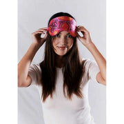 Jessica Russell Flint S til solbriller Silke Eye Mask - Pink/Gul