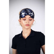 Jessica Russell Flint Scorpio Silk Eye Mask - Blå/Hvid