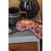 Jessica Russell Flint Shells Silk Eye Mask - Rød/Pink