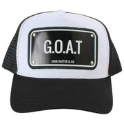 John Hatter GOAT Aluminium Trucker Hat - Sort/Hvid