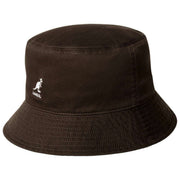 Kangol Washed Bucket Hat - Kaffebønne brun