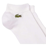 Lacoste Monochrome Sport 3 Pack Trainer Socks - White