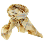 Locarron of Scotland Alba Cornish Fine Merino tørklæde - gul/lyseblå