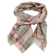 Locharron of Scotland Alba Dundee Fine Merino tørklæde - Pink/Grå/Gul