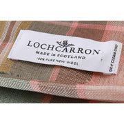 Locharron of Scotland Alba Dundee Fine Merino tørklæde - Pink/Grå/Gul