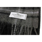 Locharron of Scotland Borders Macrae Jagt Lammeuldstæppe - Grå