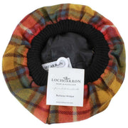Locharron of Scotland Buchannan Antique Lambswool Tam - Rød/Gul/Grøn